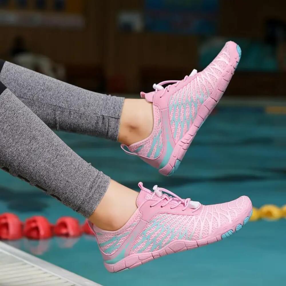 Athalia atmungsaktive Sportschuhe in Pink, ideal für Fitness und Freizeit.