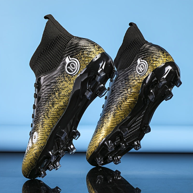 Schwarz Gold Fußballstollenschuhe Hochleistung